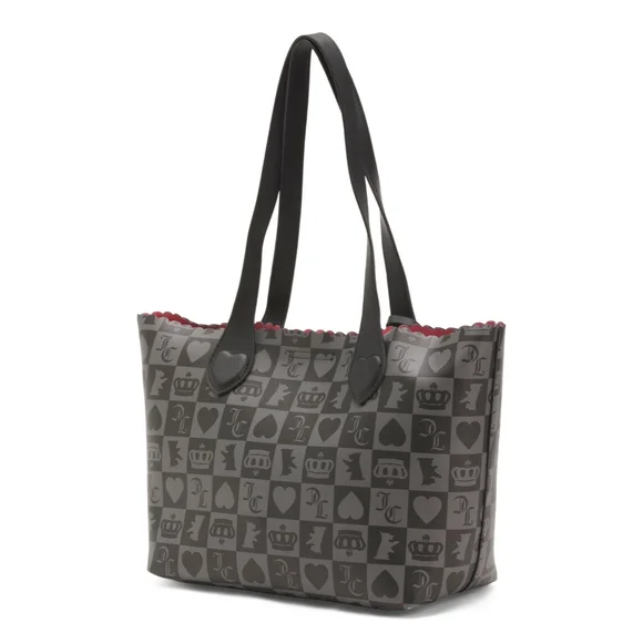 Juicy Couture Black Heart Tote Handbag - Picture 2 of 3